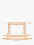 Little Green Sheep natural beechwood rocking Moses basket stand (British brand)