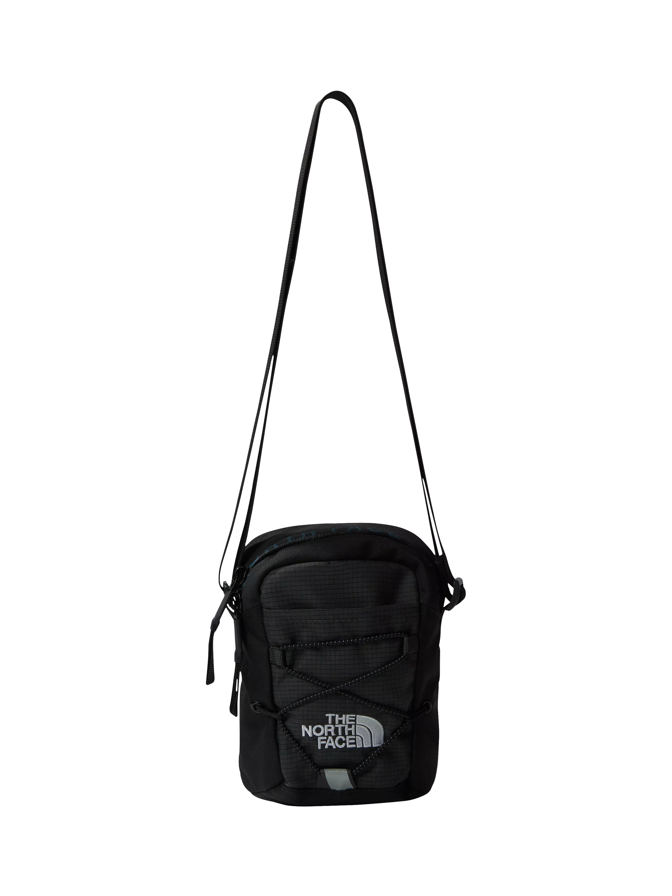 The North Face Jester cross body bag in asphalt grey and black, UK version