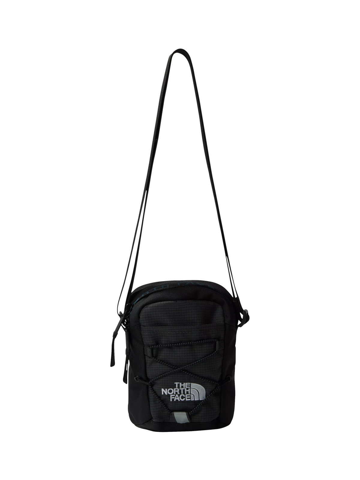 The North Face Jester cross body bag in asphalt grey and black, UK version