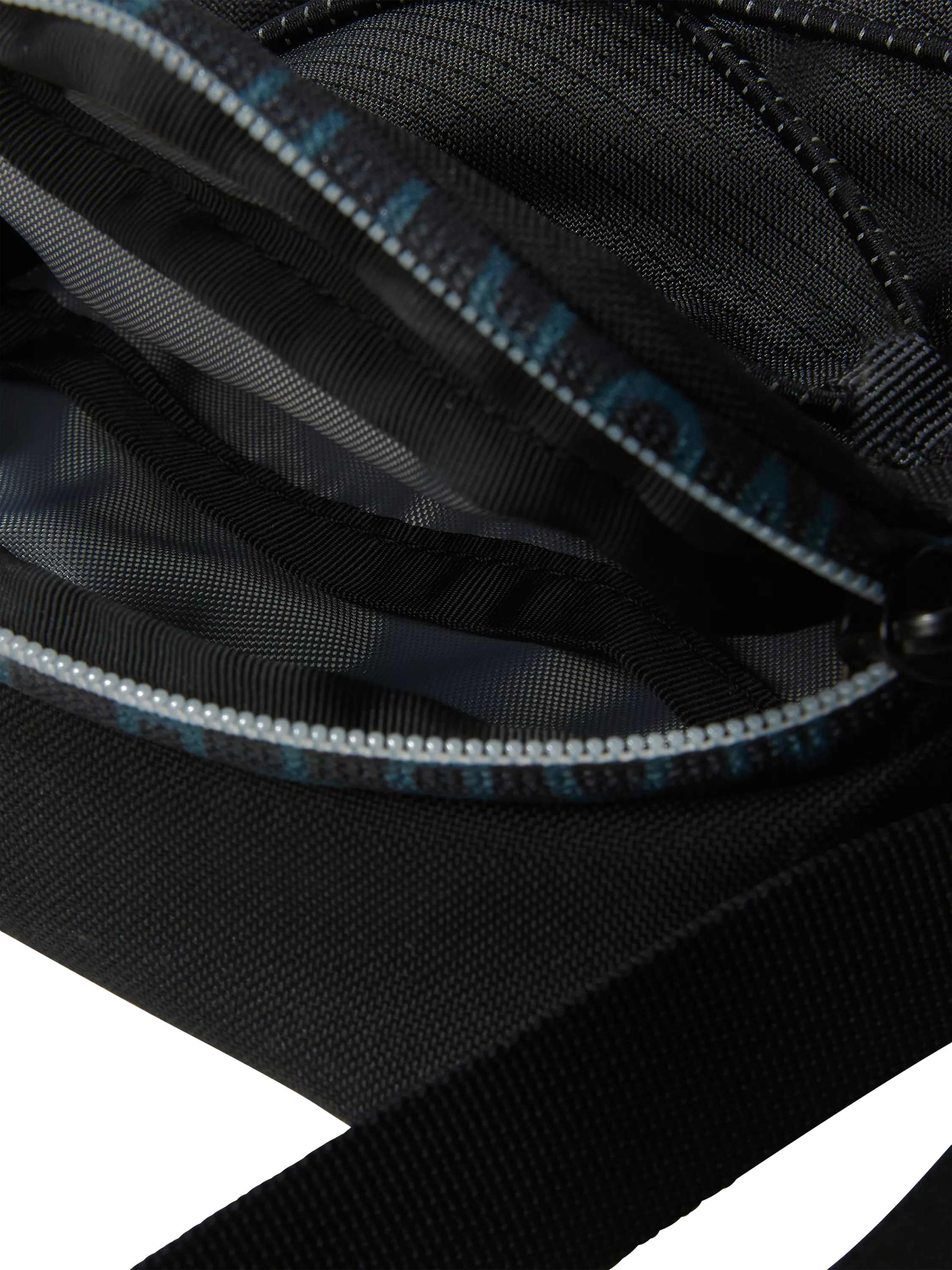 The North Face Jester cross body bag in asphalt grey and black, UK version