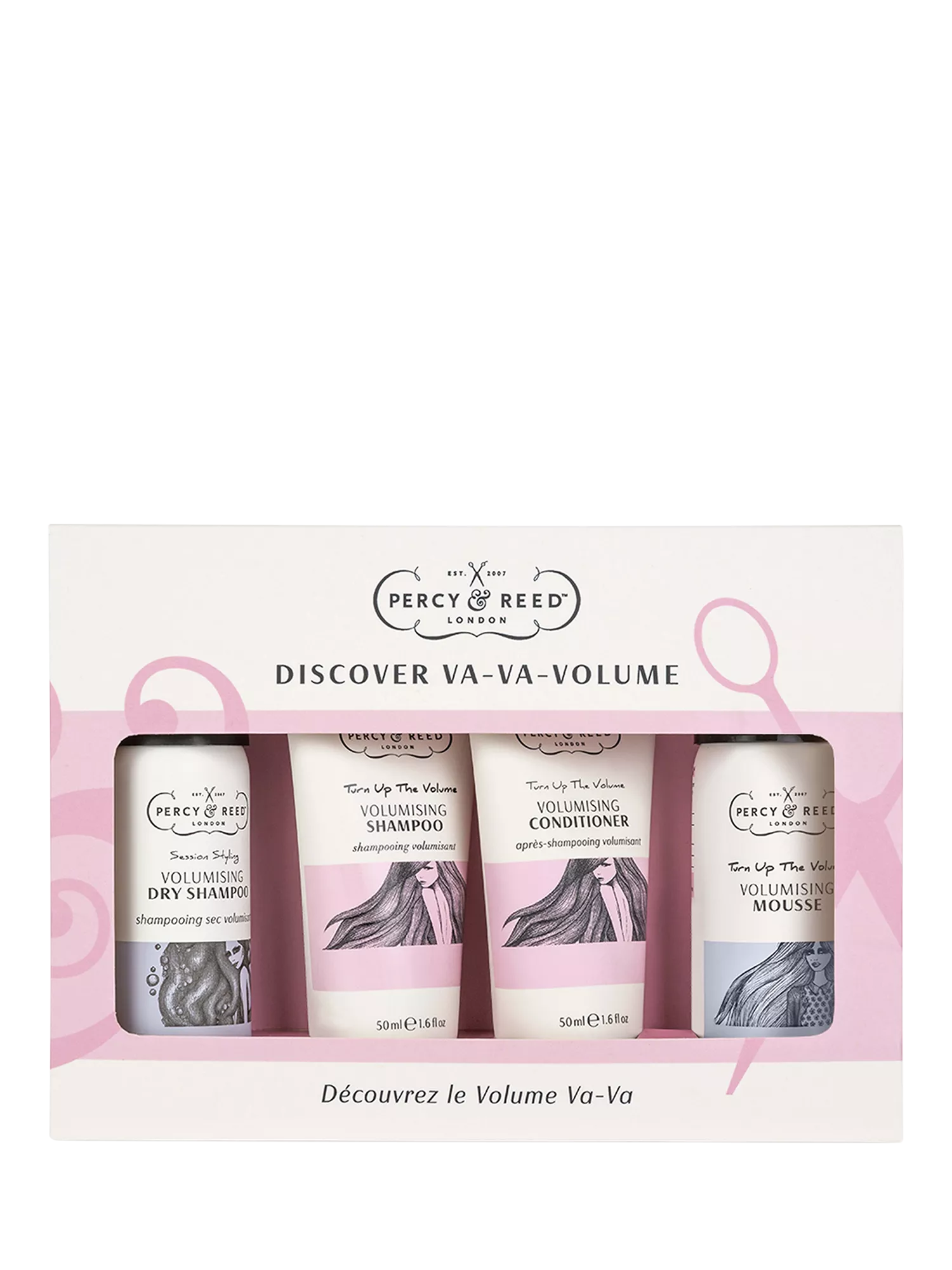 Percy & Reed Va-Va-Volume haircare gift set - British product