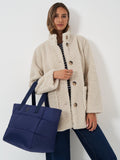 Crew Clothing nylon shoulder bag navy blue (British brand)