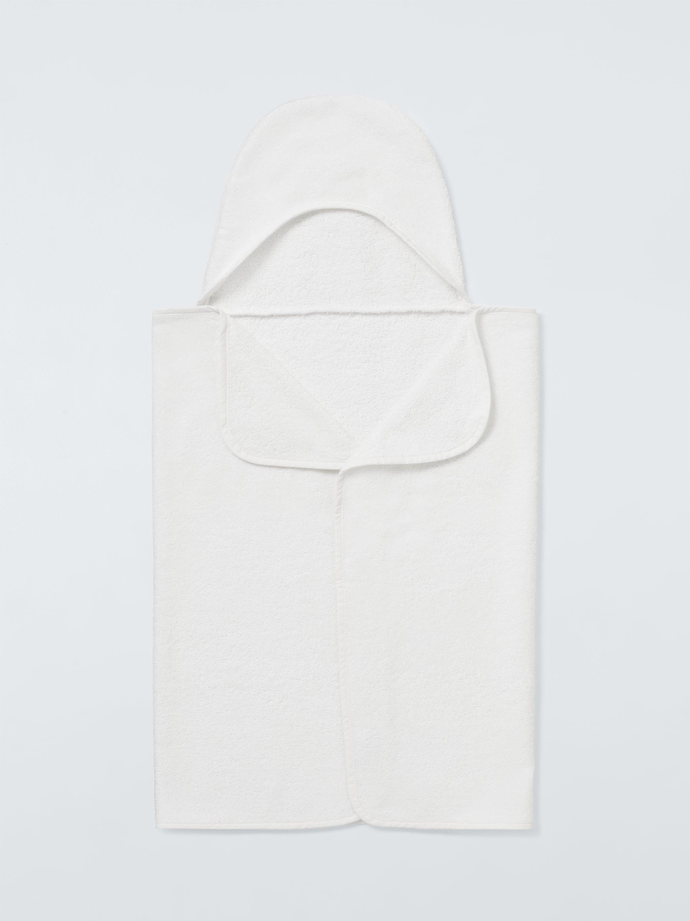 John Lewis white hooded baby towels pack of 2 (British brand)
