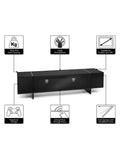 AVF Edge ED160 black TV stand for 80 inch TVs (British brand)