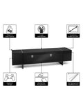 AVF Edge ED160 black TV stand for 80 inch TVs (British brand)