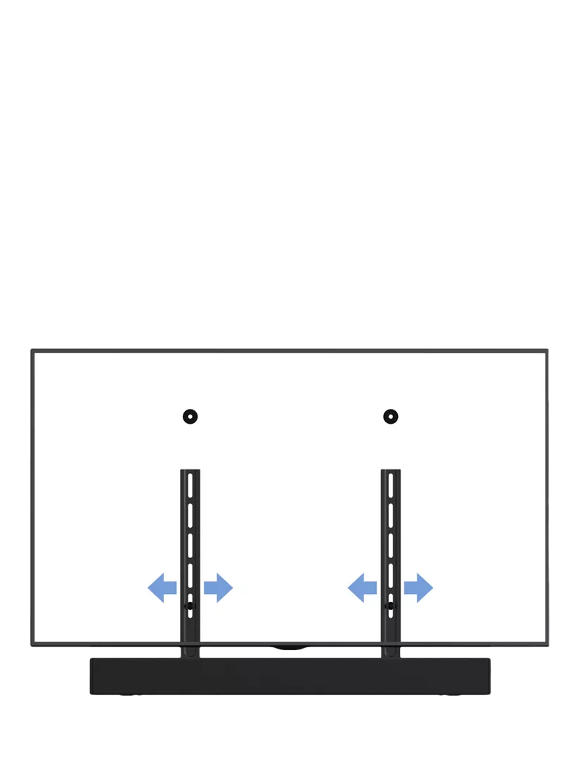 AVF YAK90 universal soundbar mounting kit black - British product
