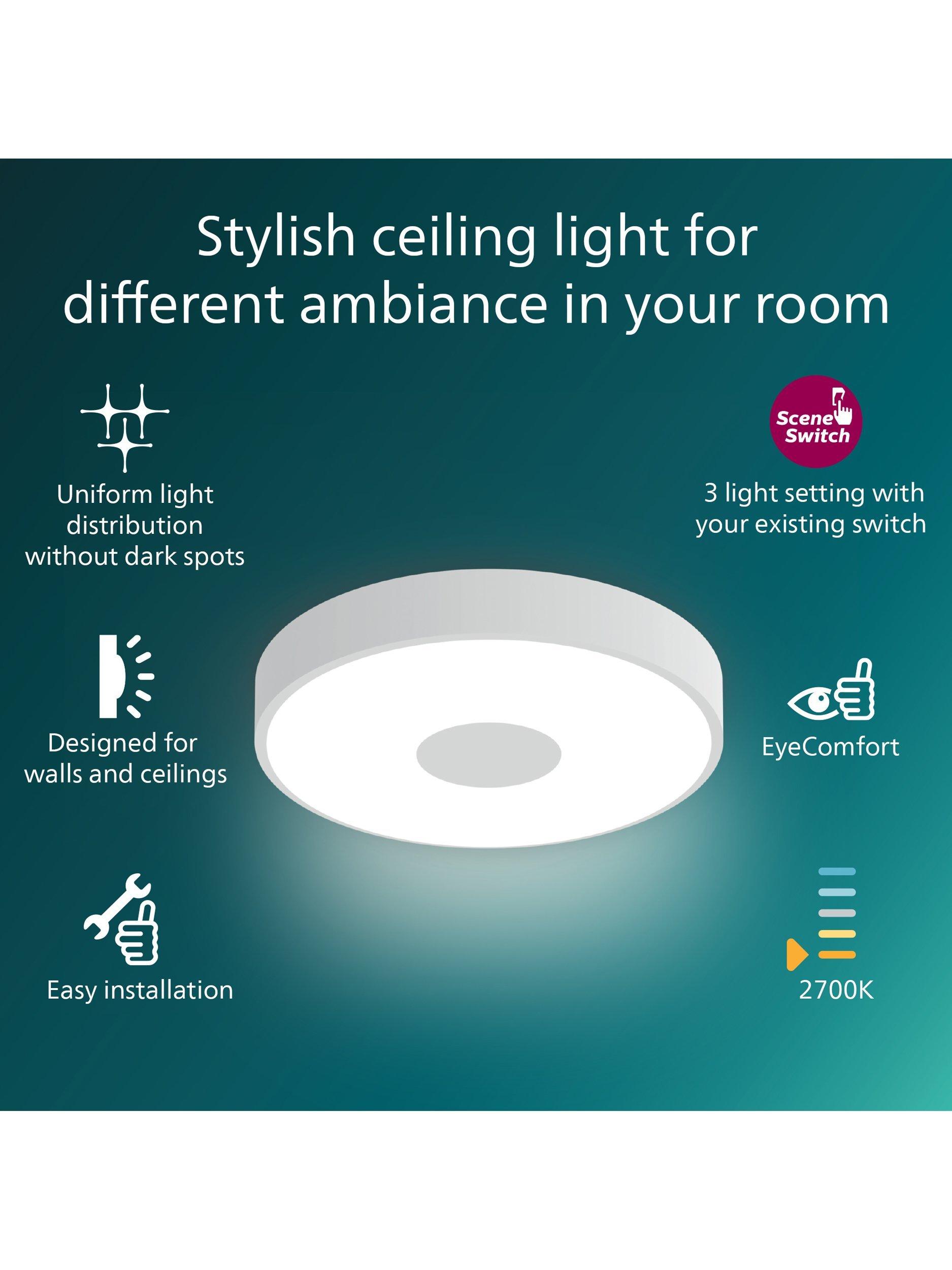 Philips SceneSwitch 24W LED ceiling light (British brand)