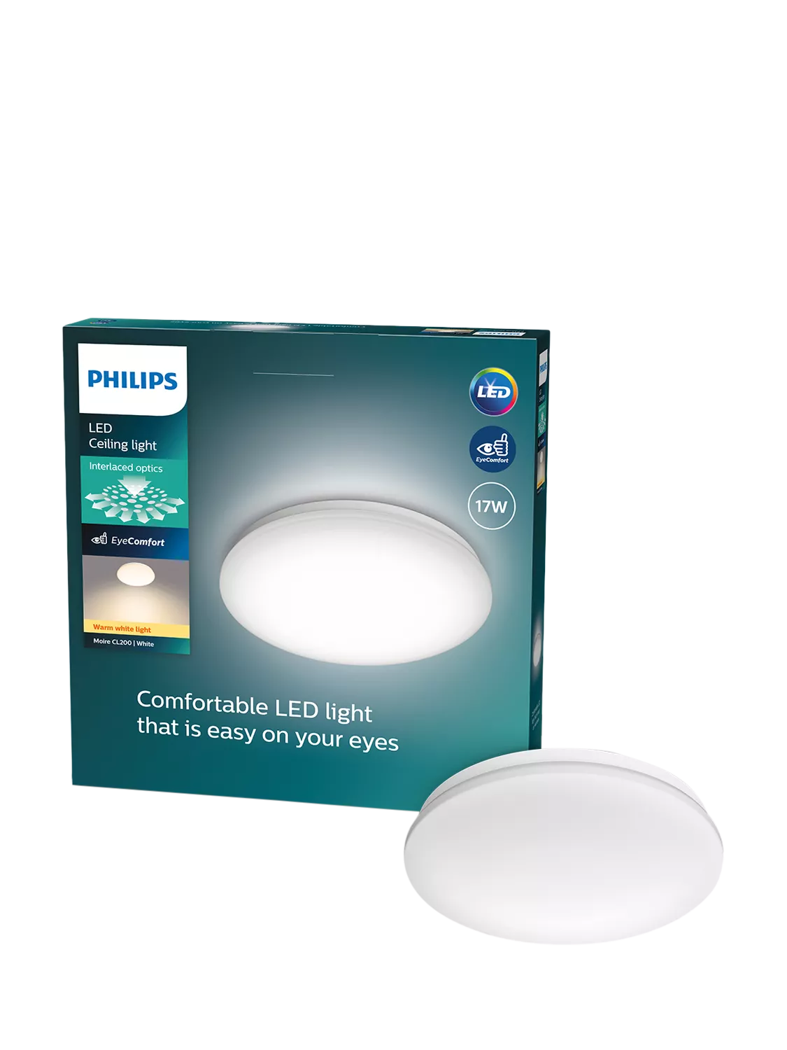 Philips Moire CL200 LED ceiling light 17W (British brand)