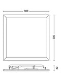 Philips SceneSwitch square ceiling light 12W, UK version