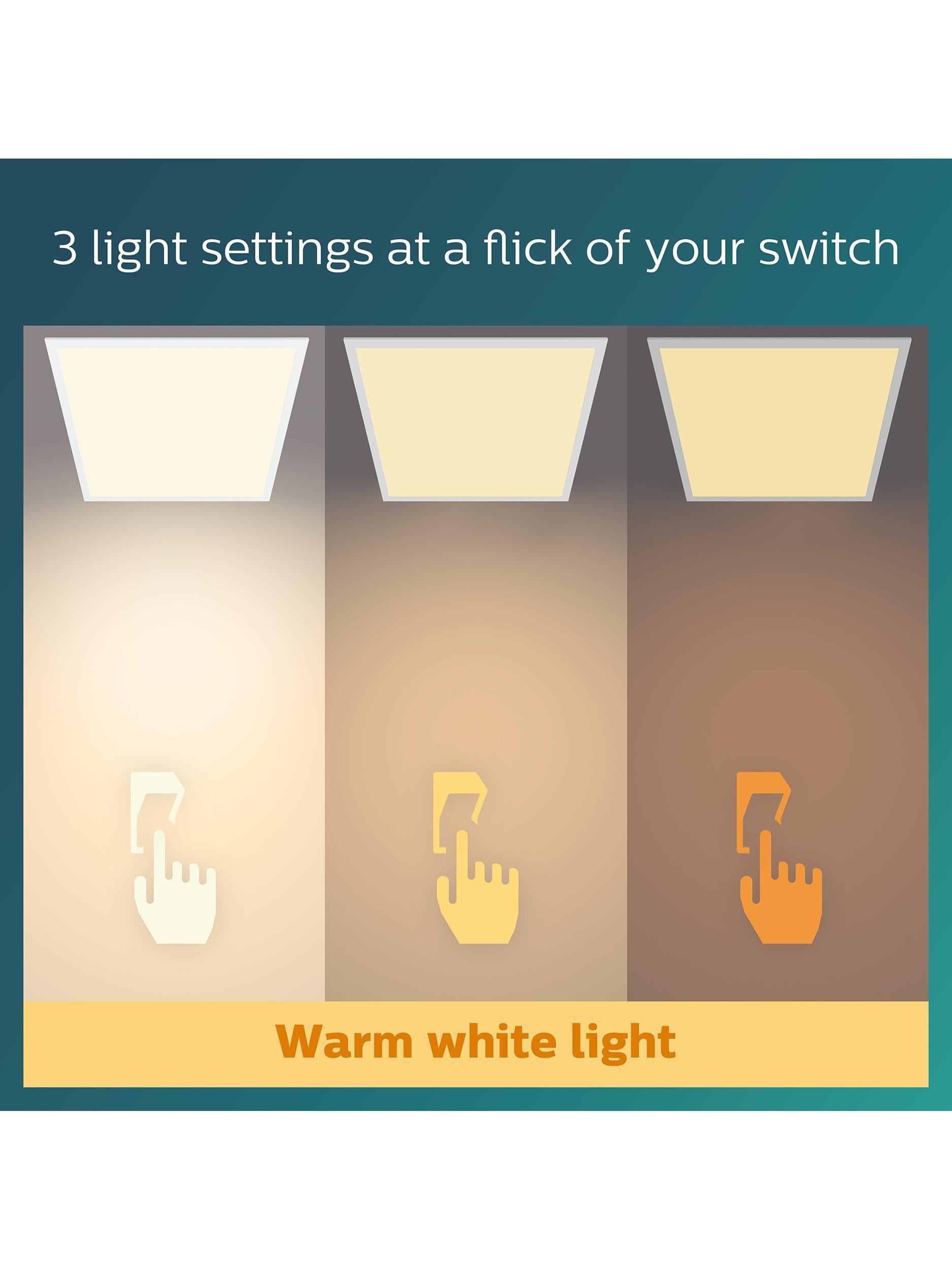 Philips SceneSwitch LED ceiling light 36W square white - British product