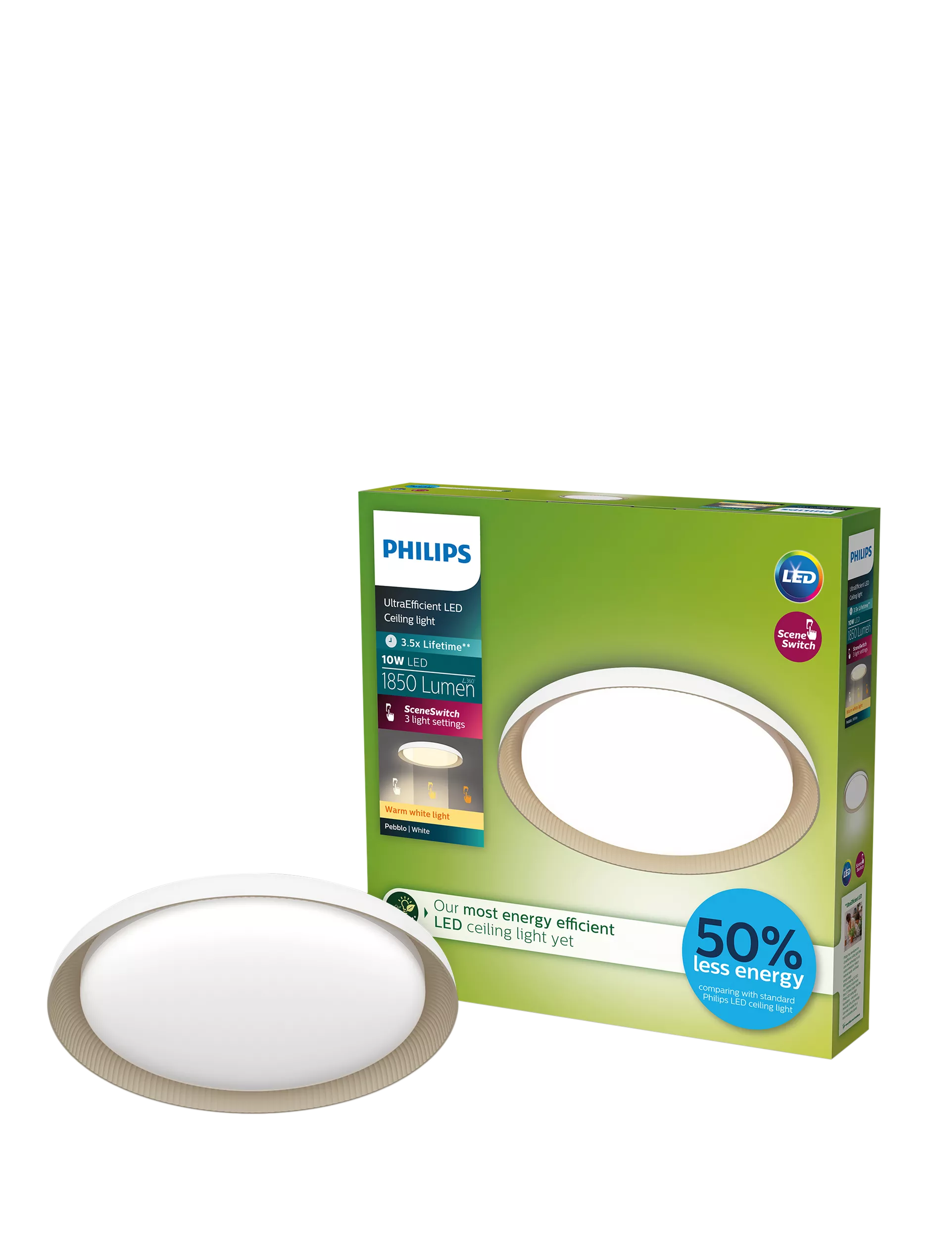 Philips SceneSwitch ceiling light 10W white 32cm (British brand)