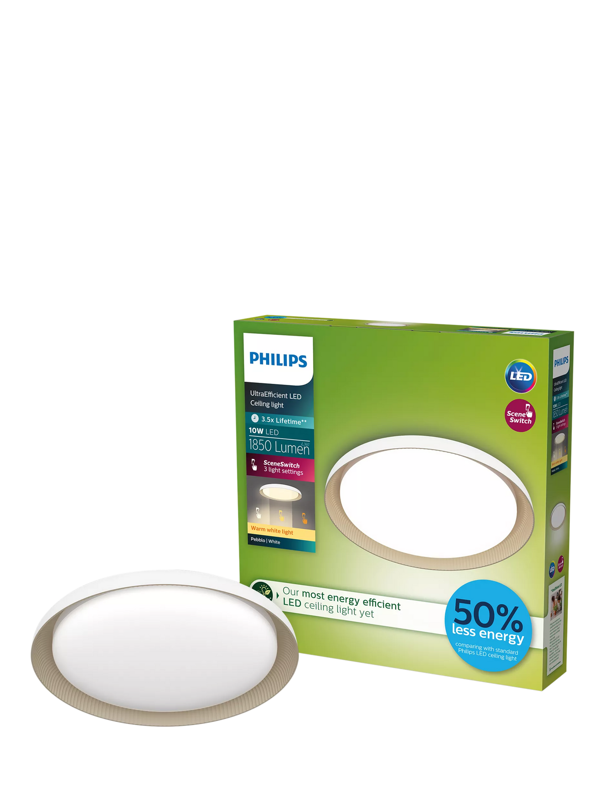 Philips SceneSwitch ceiling light 10W white 32cm (British brand)