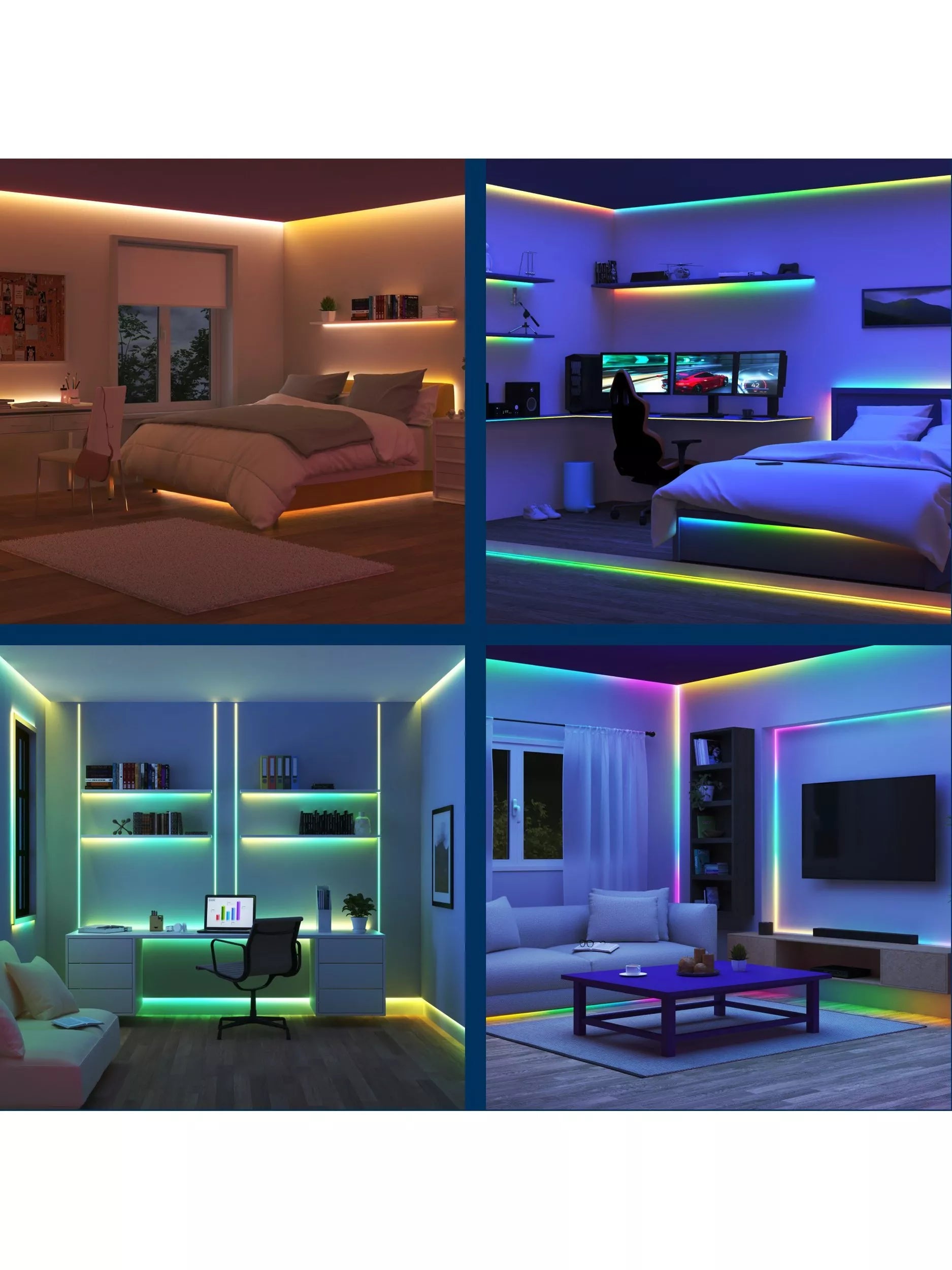 WiZ smart LED strip RGBIC 10m, UK version
