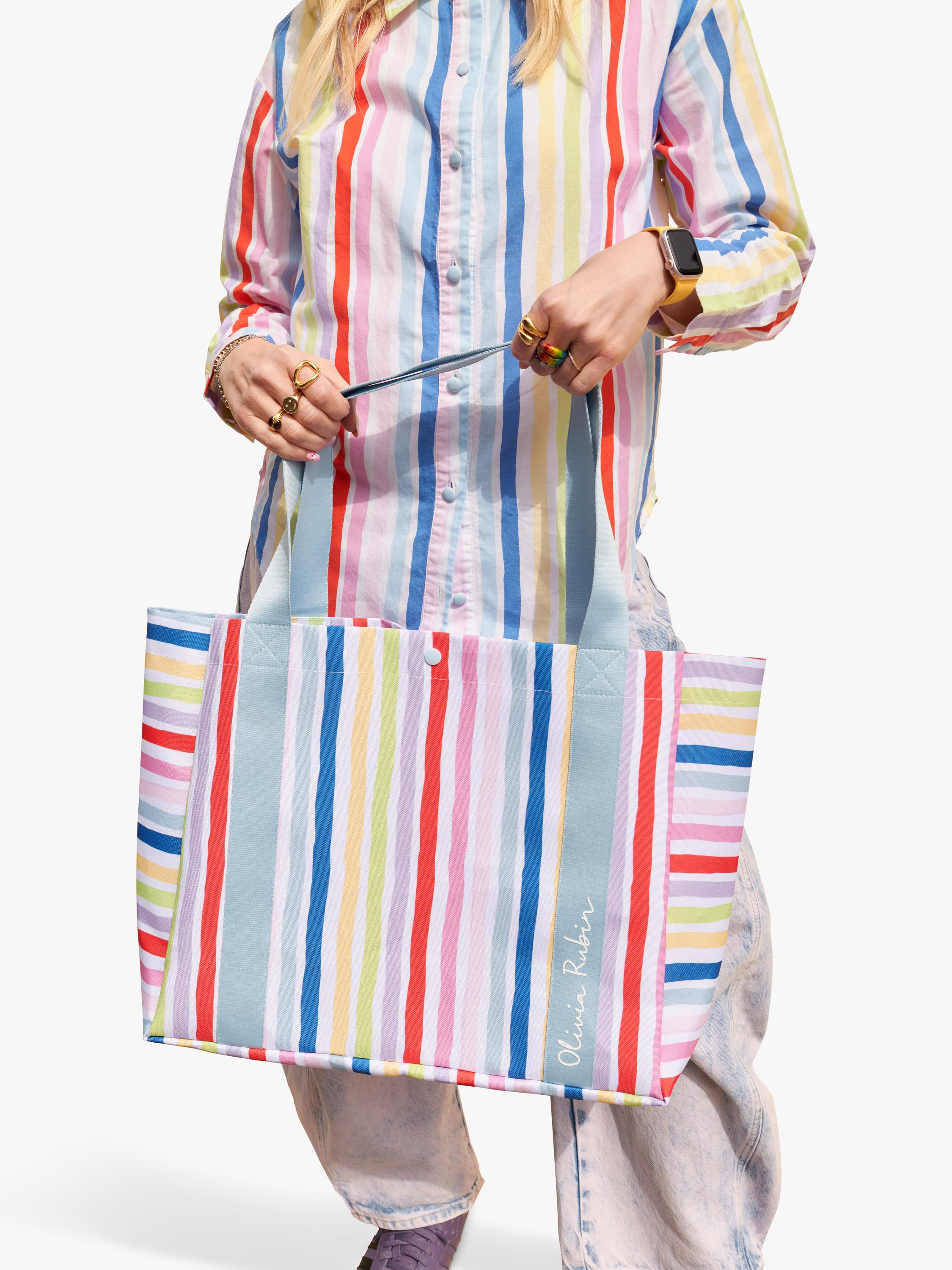 Olivia Rubin striped tote bag in multi, UK version