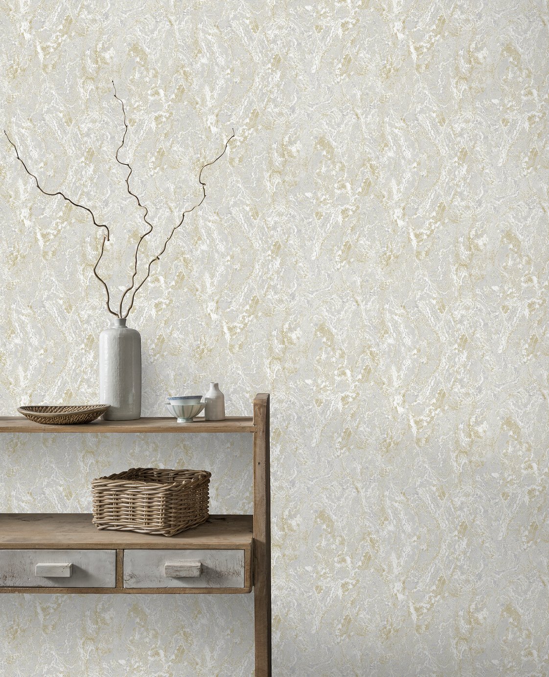 Arthouse Marble Patina Gold wallpaper 53cm x 1005m roll - British product