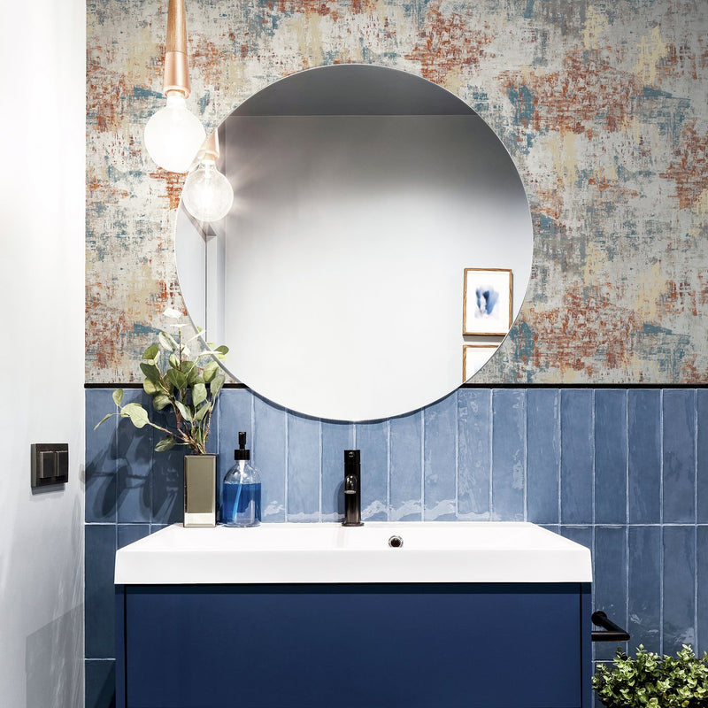 Arthouse Abstract Texture Copper/Navy wallpaper 53cm x 1005m roll - British product