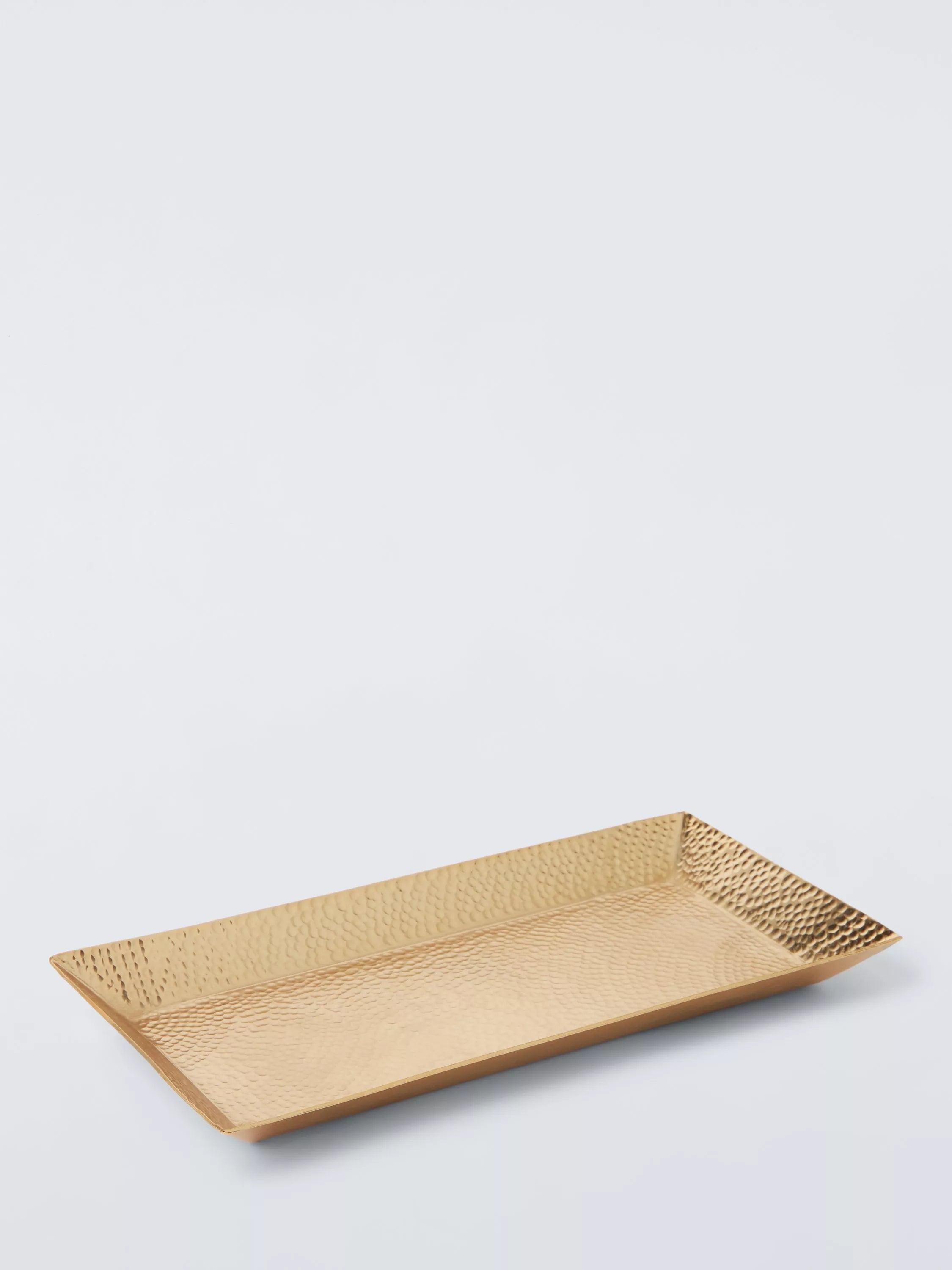 John Lewis serving tray hammered metal gold 28cm - British product
