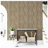 Arthouse Wood Slats Natural Wallpaper 53cm x 10.05m roll - British product