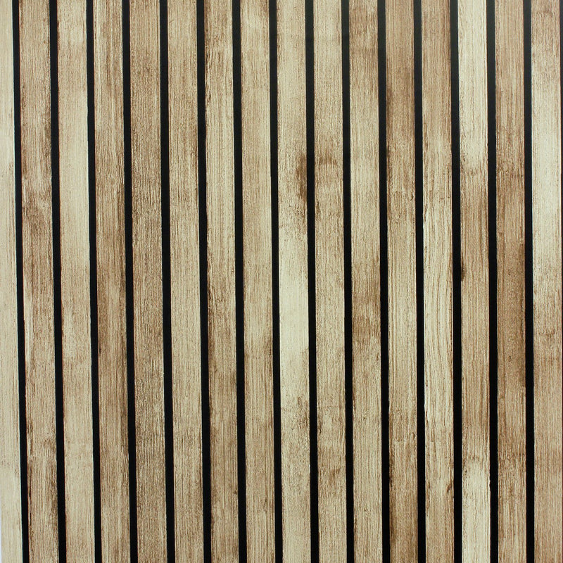 Arthouse Wood Slats Natural Wallpaper 53cm x 10.05m roll - British product