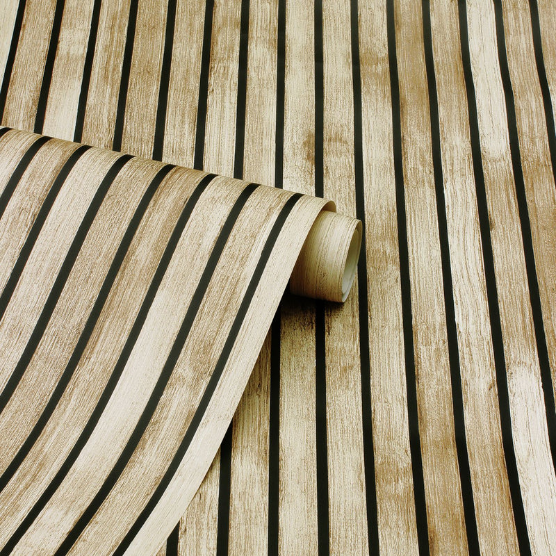 Arthouse Wood Slats Natural Wallpaper 53cm x 10.05m roll - British product