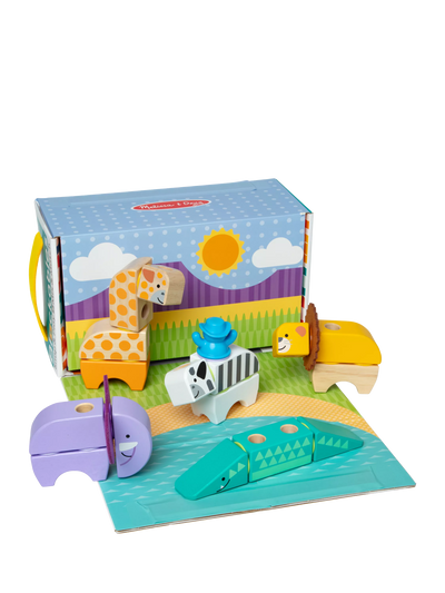John Lewis Melissa & Doug Blockables Safari Play Set Building Blocks Toy 34 Pieces- Buy online at McGrocer