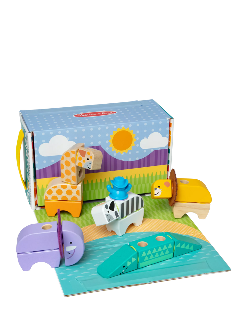Melissa & Doug Blockables Safari Play Set building blocks (British brand)