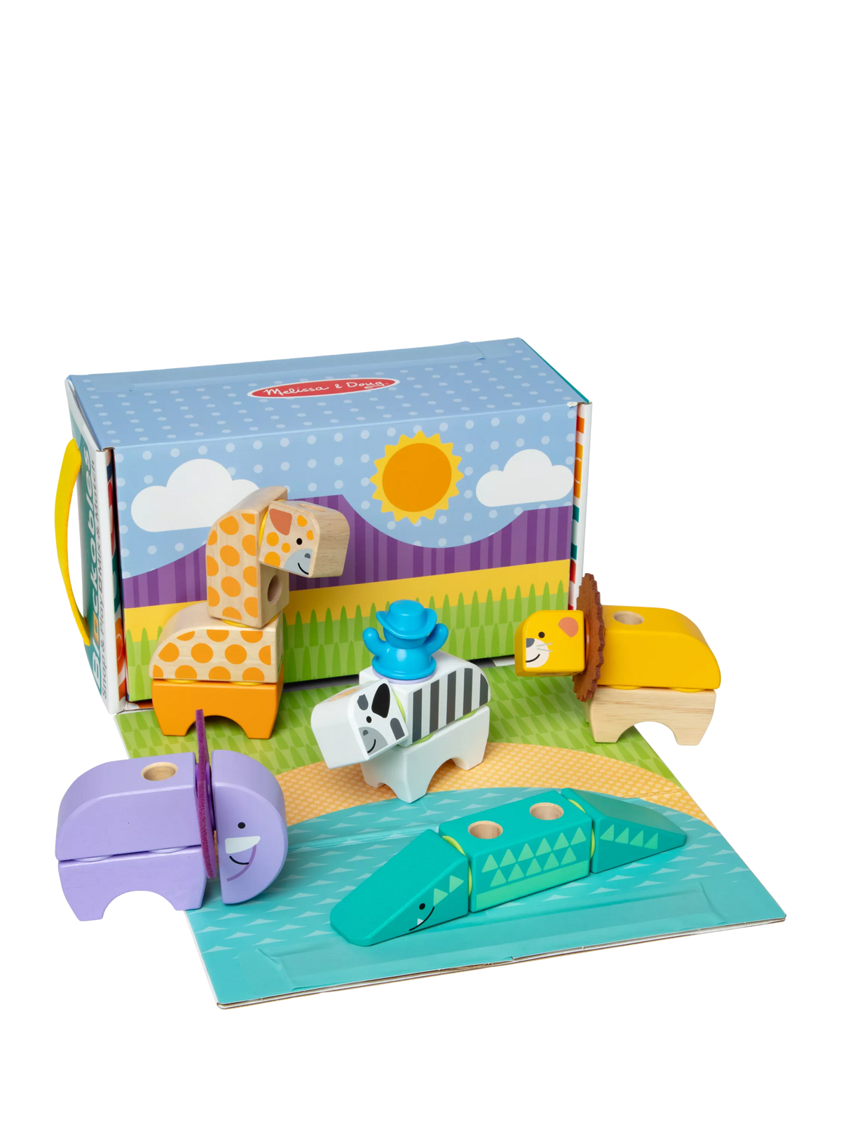 Melissa & Doug Blockables Safari Play Set building blocks (British brand)