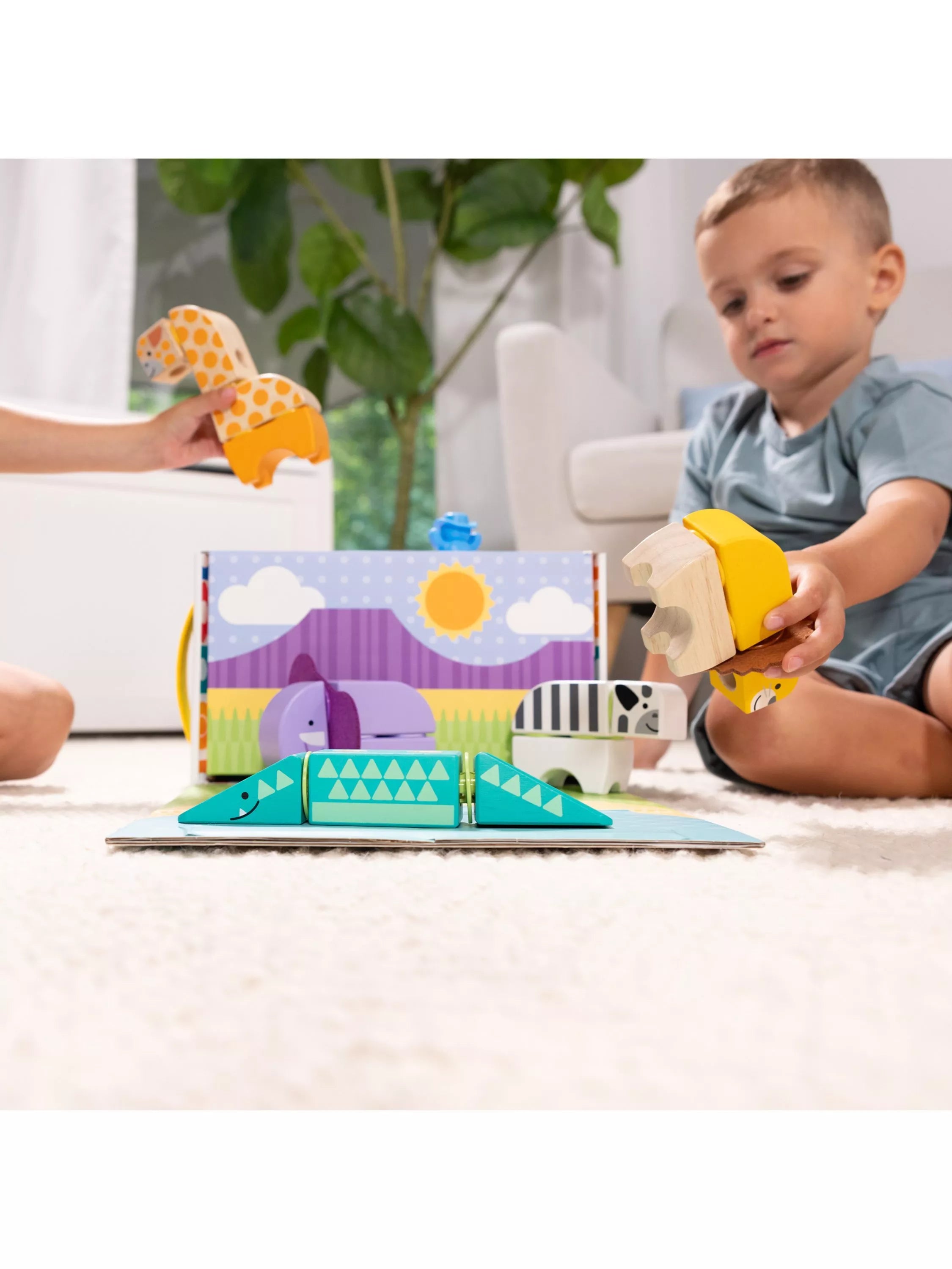 Melissa & Doug Blockables Safari Play Set building blocks (British brand)