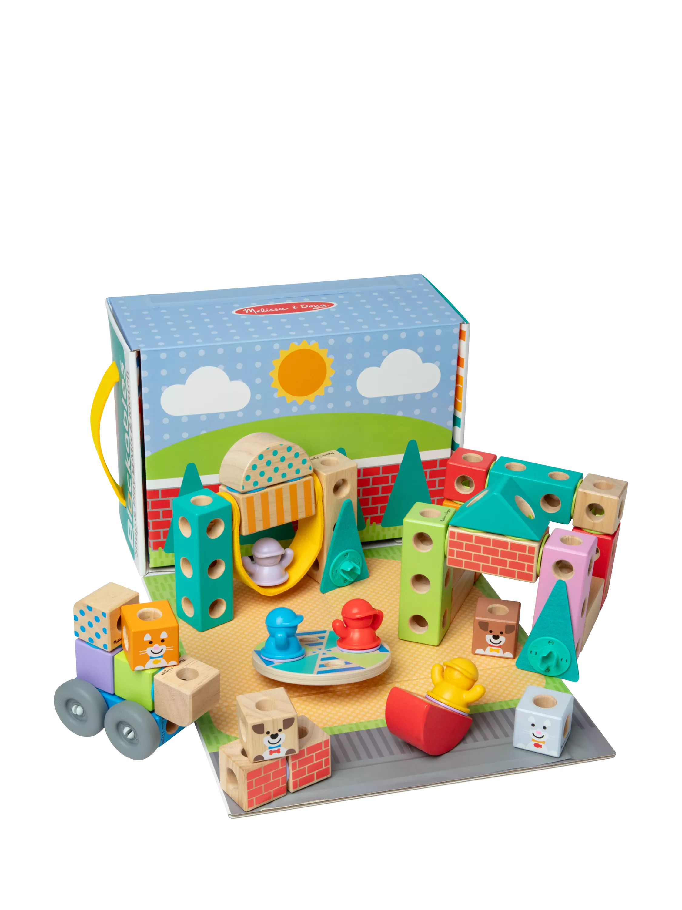 Melissa & Doug building blocks Town Play Set 73-piece - British product