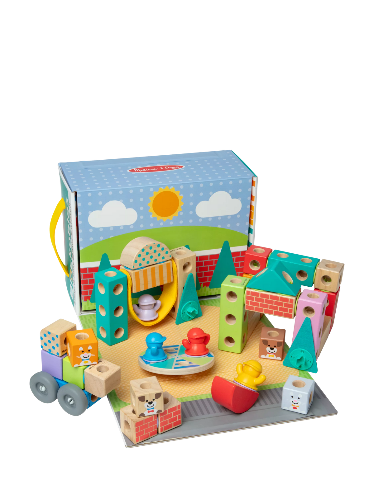 Melissa & Doug building blocks Town Play Set 73-piece - British product