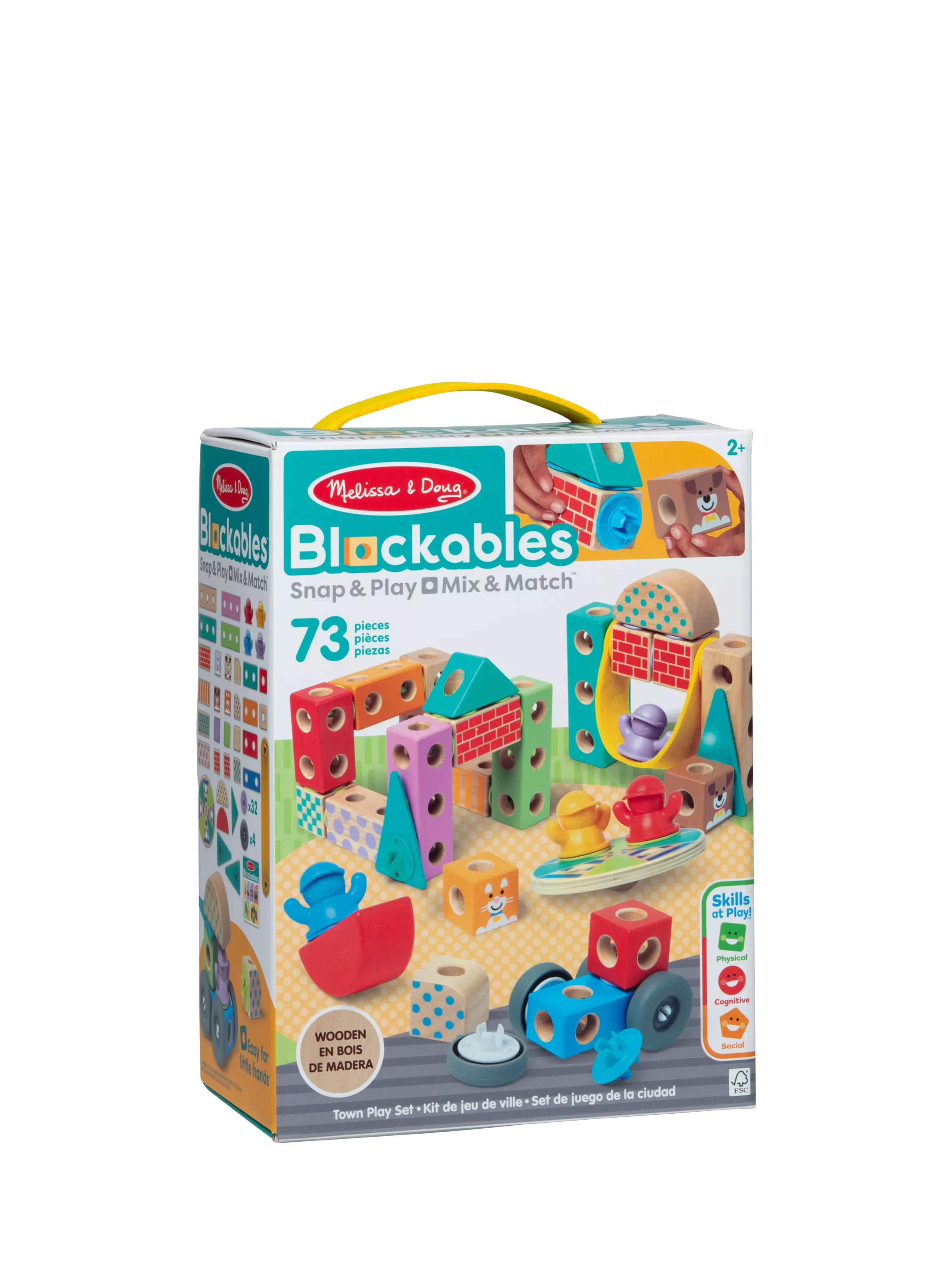 Melissa & Doug building blocks Town Play Set 73-piece - British product