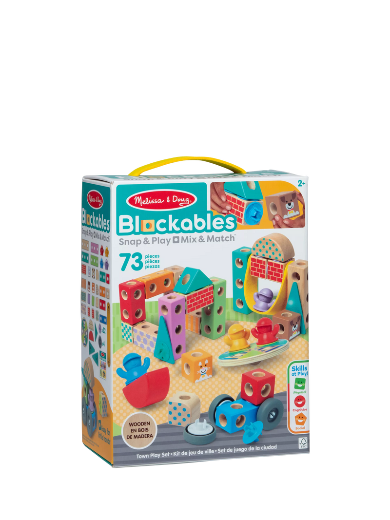 Melissa & Doug building blocks Town Play Set 73-piece - British product