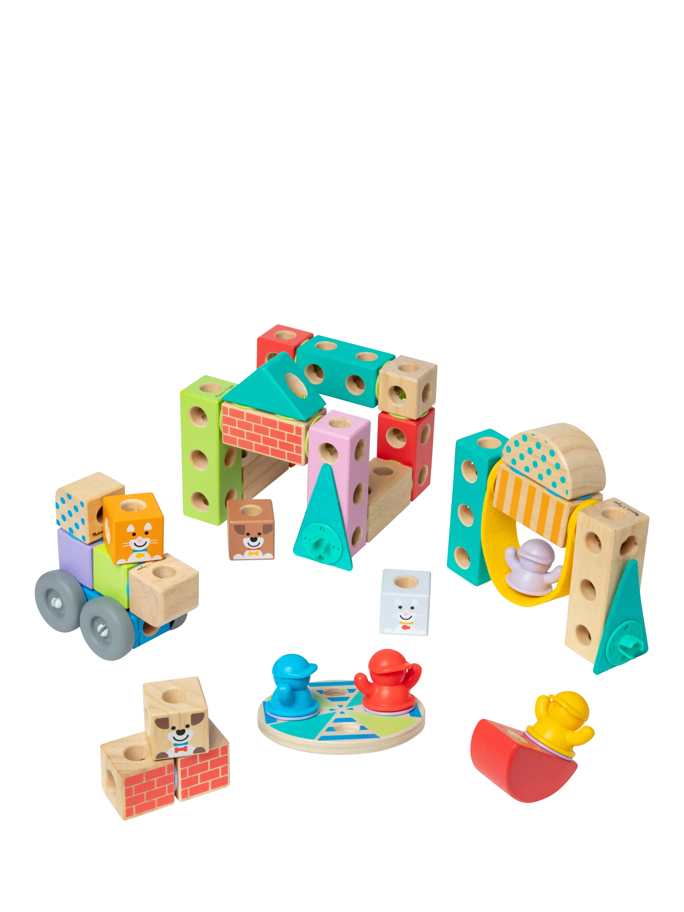 Melissa & Doug building blocks Town Play Set 73-piece - British product