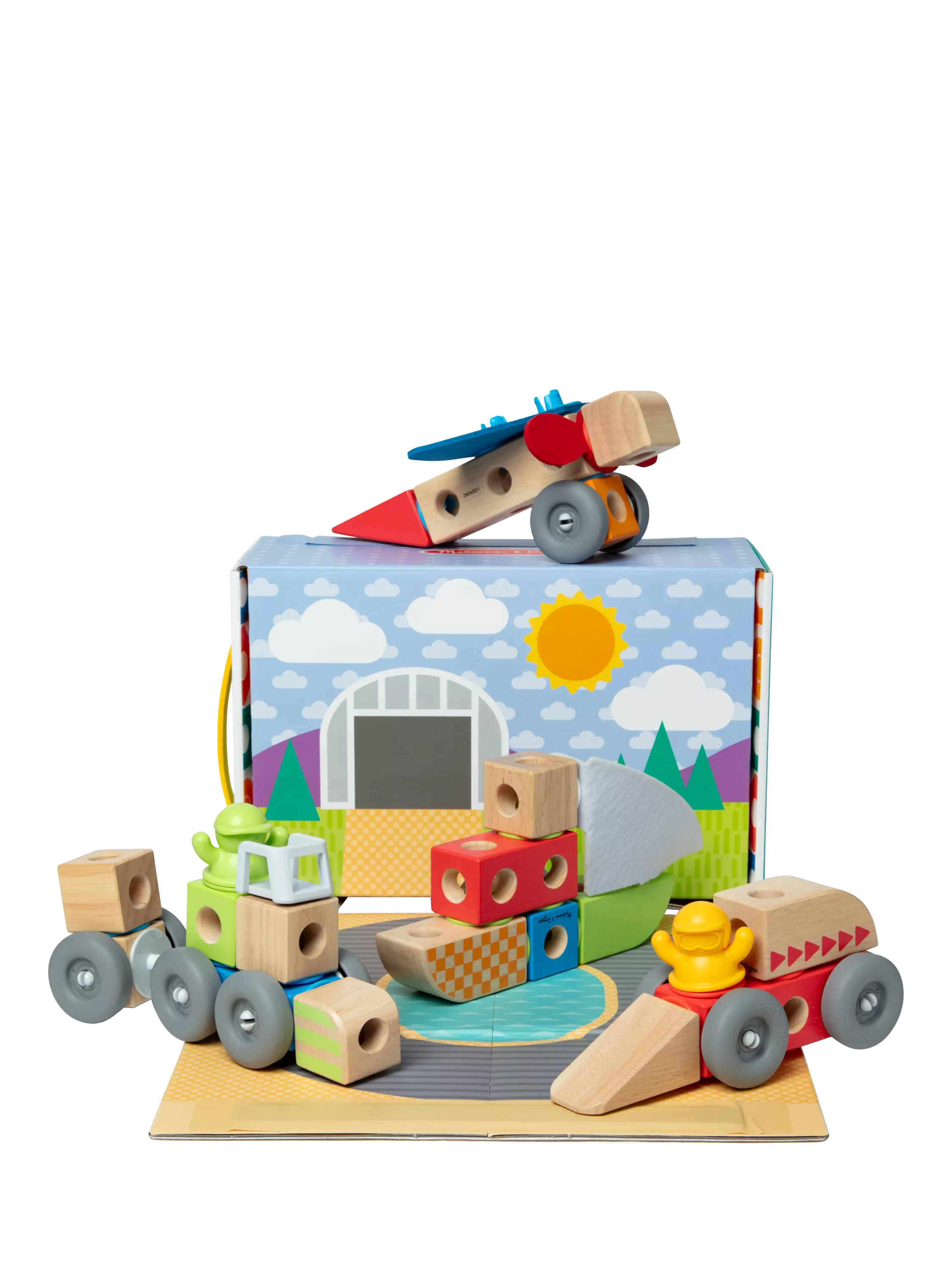 Melissa & Doug Blockables Vehicles Play Set 54-piece, UK version