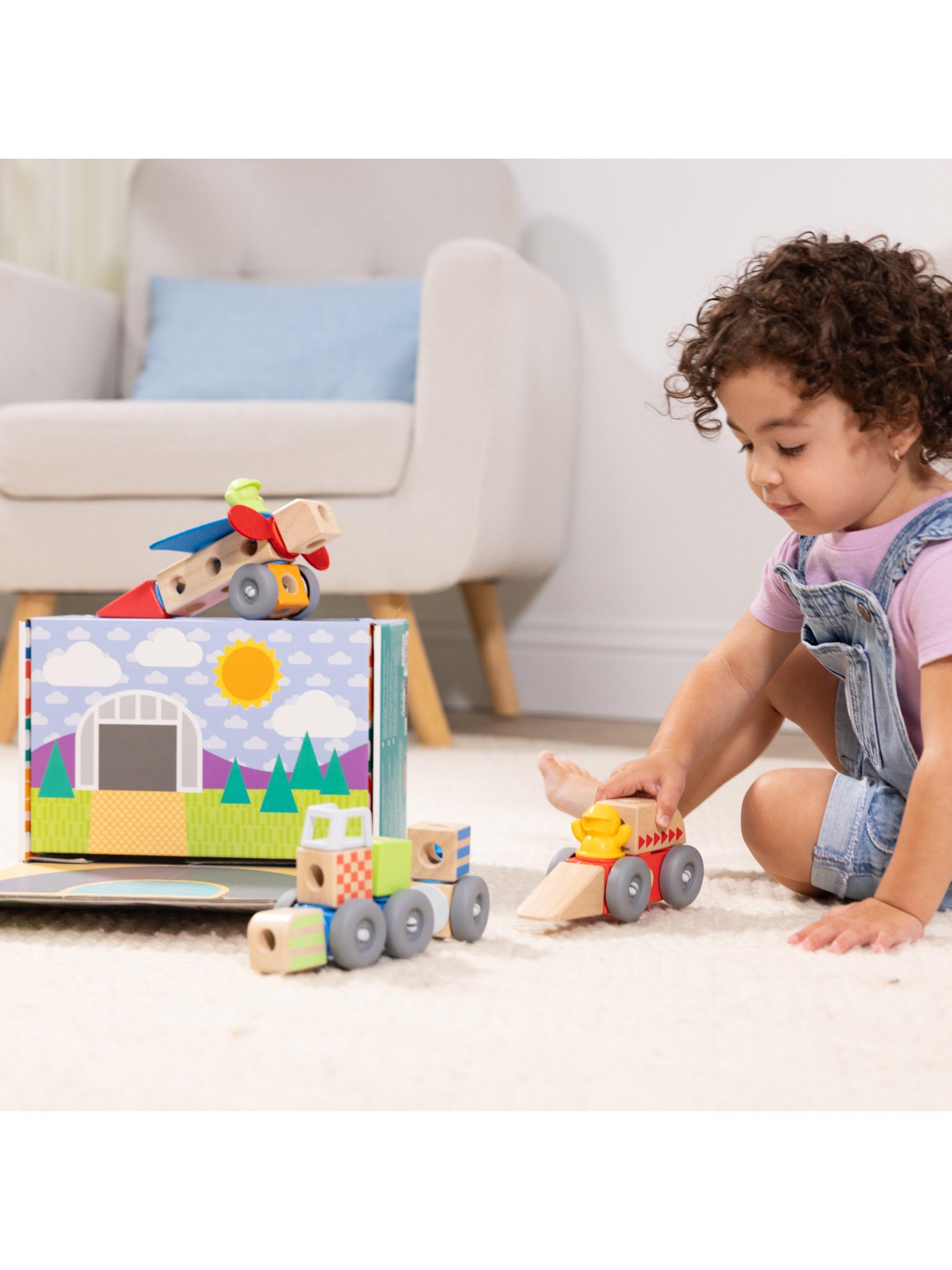 Melissa & Doug Blockables Vehicles Play Set 54-piece, UK version