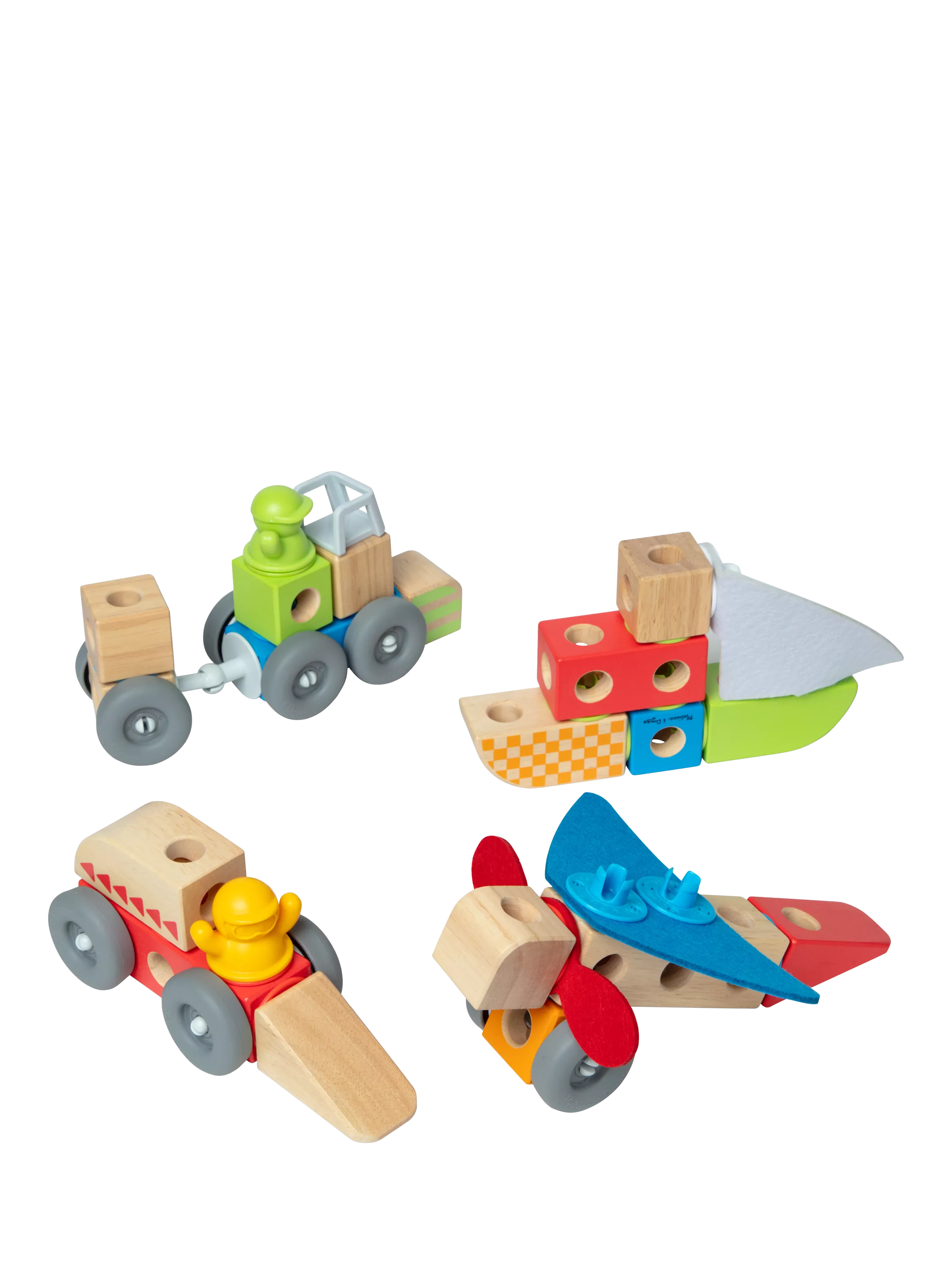 Melissa & Doug Blockables Vehicles Play Set 54-piece, UK version