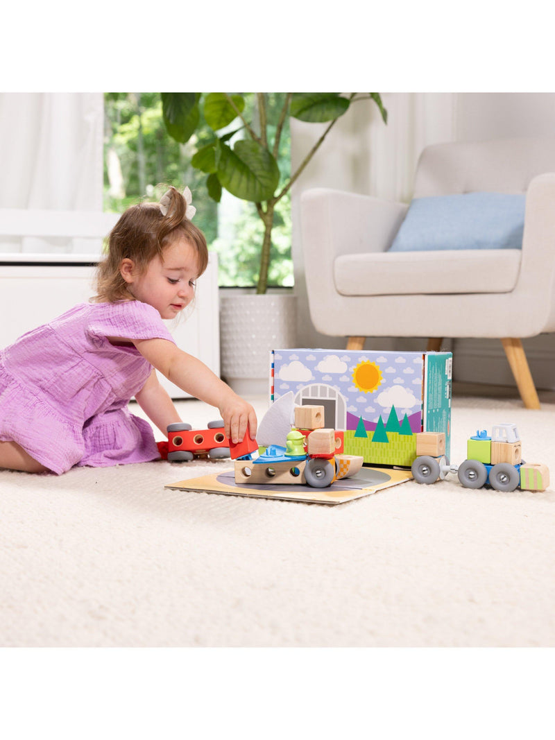 Melissa & Doug Blockables Vehicles Play Set 54-piece, UK version