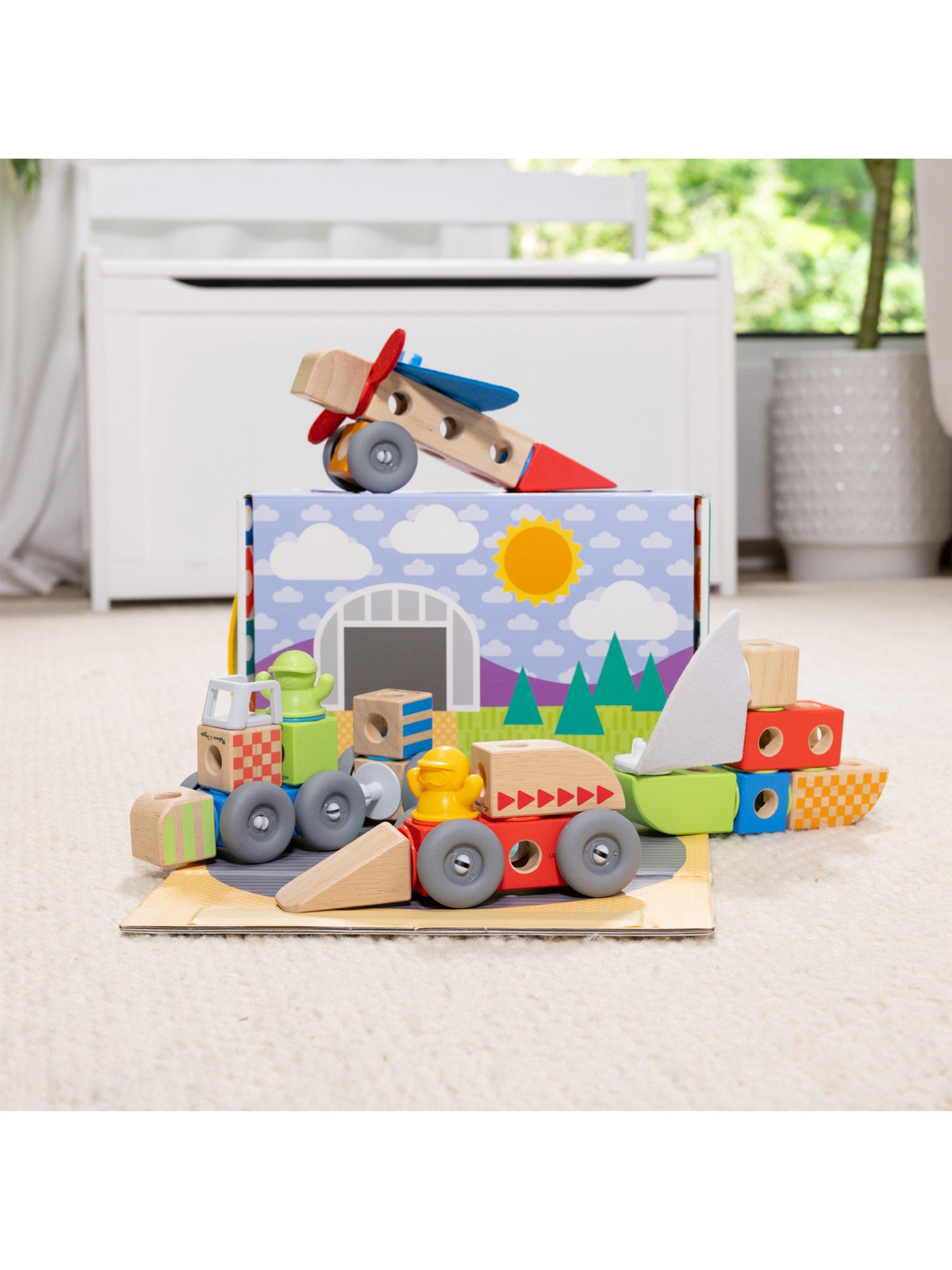 Melissa & Doug Blockables Vehicles Play Set 54-piece, UK version