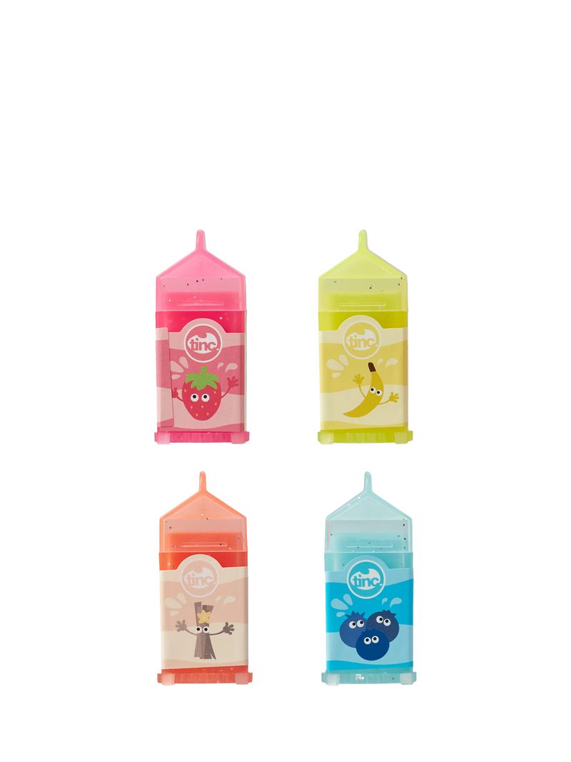 Tinc milk carton lip balms set of 4 (British brand)