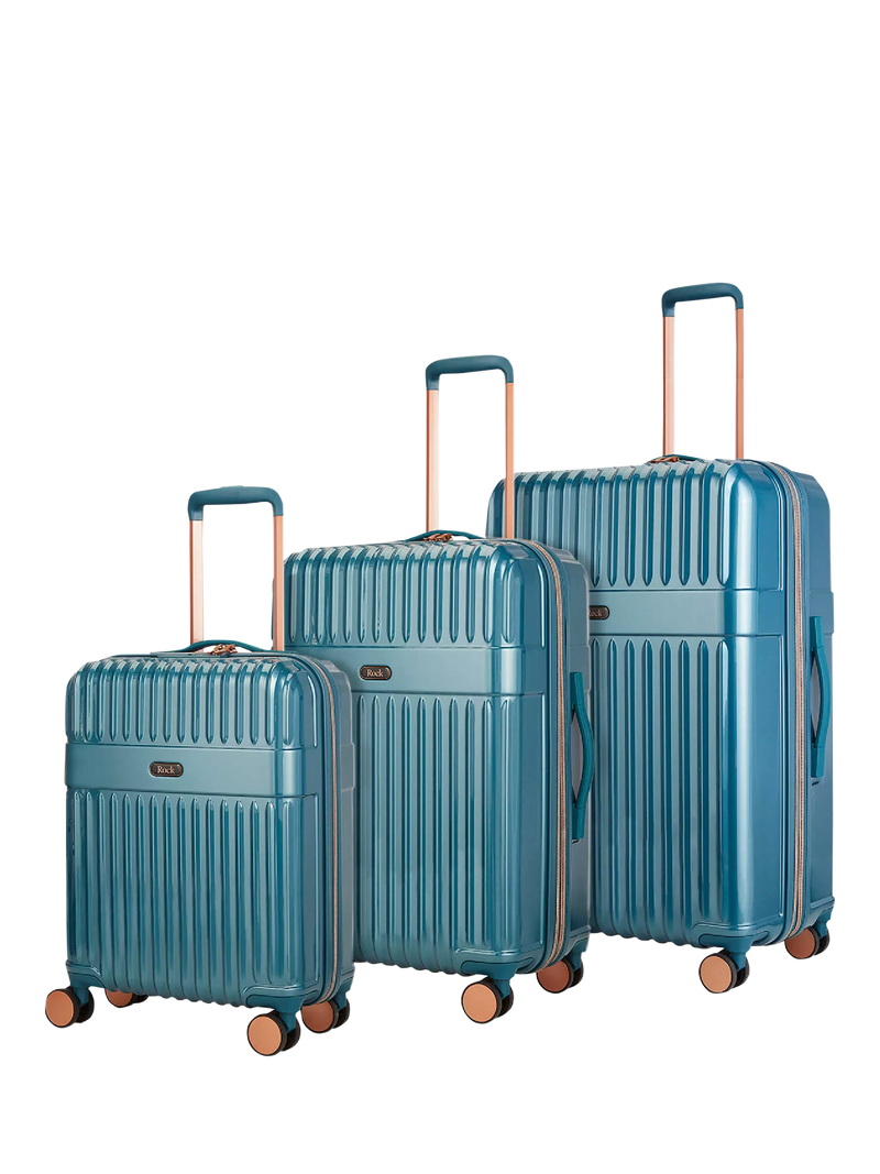Rock Selene 8-Wheel Hard Shell Suitcase, Set of 3