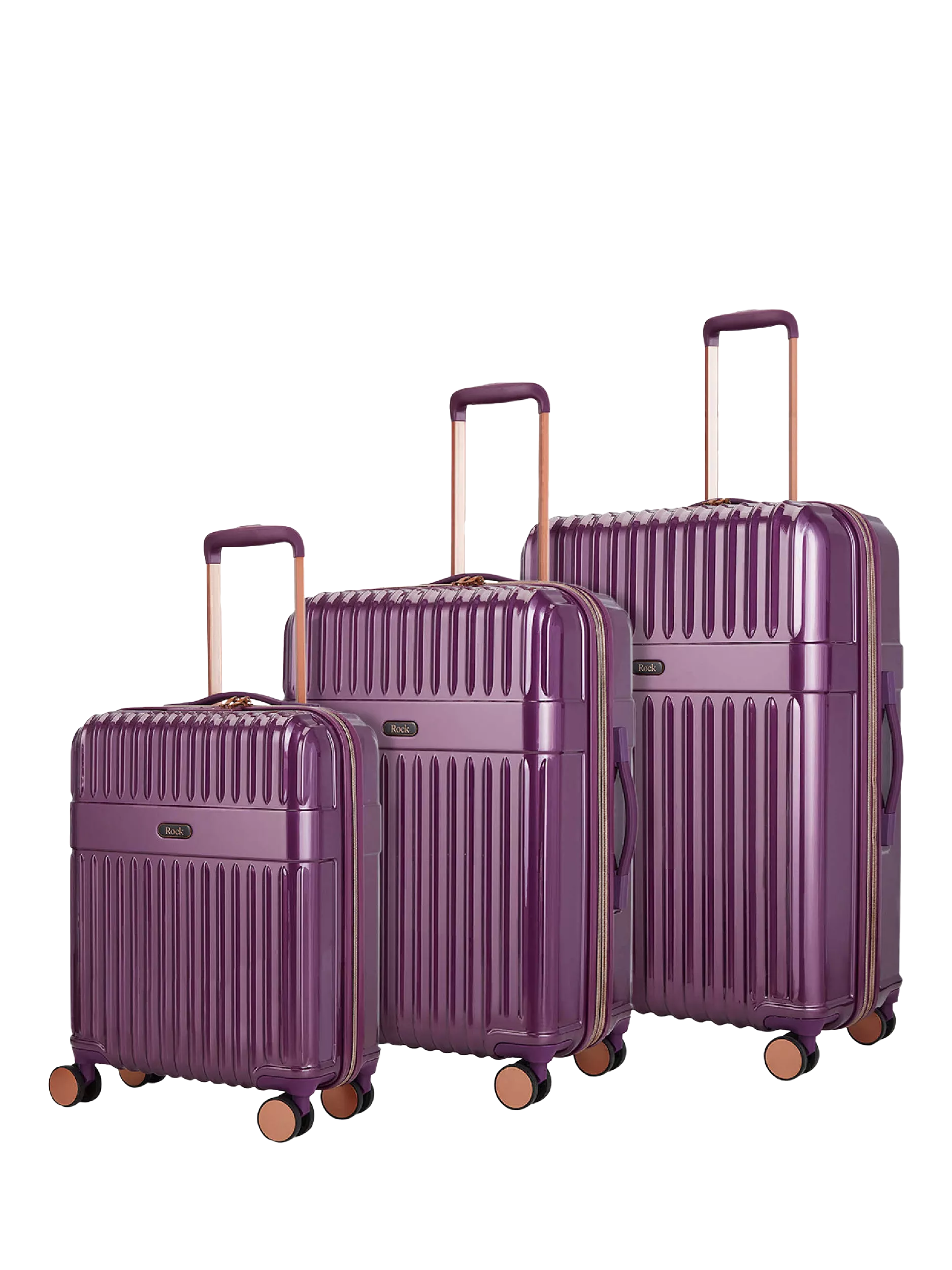 Rock Selene 8-Wheel Hard Shell Suitcase, Set of 3