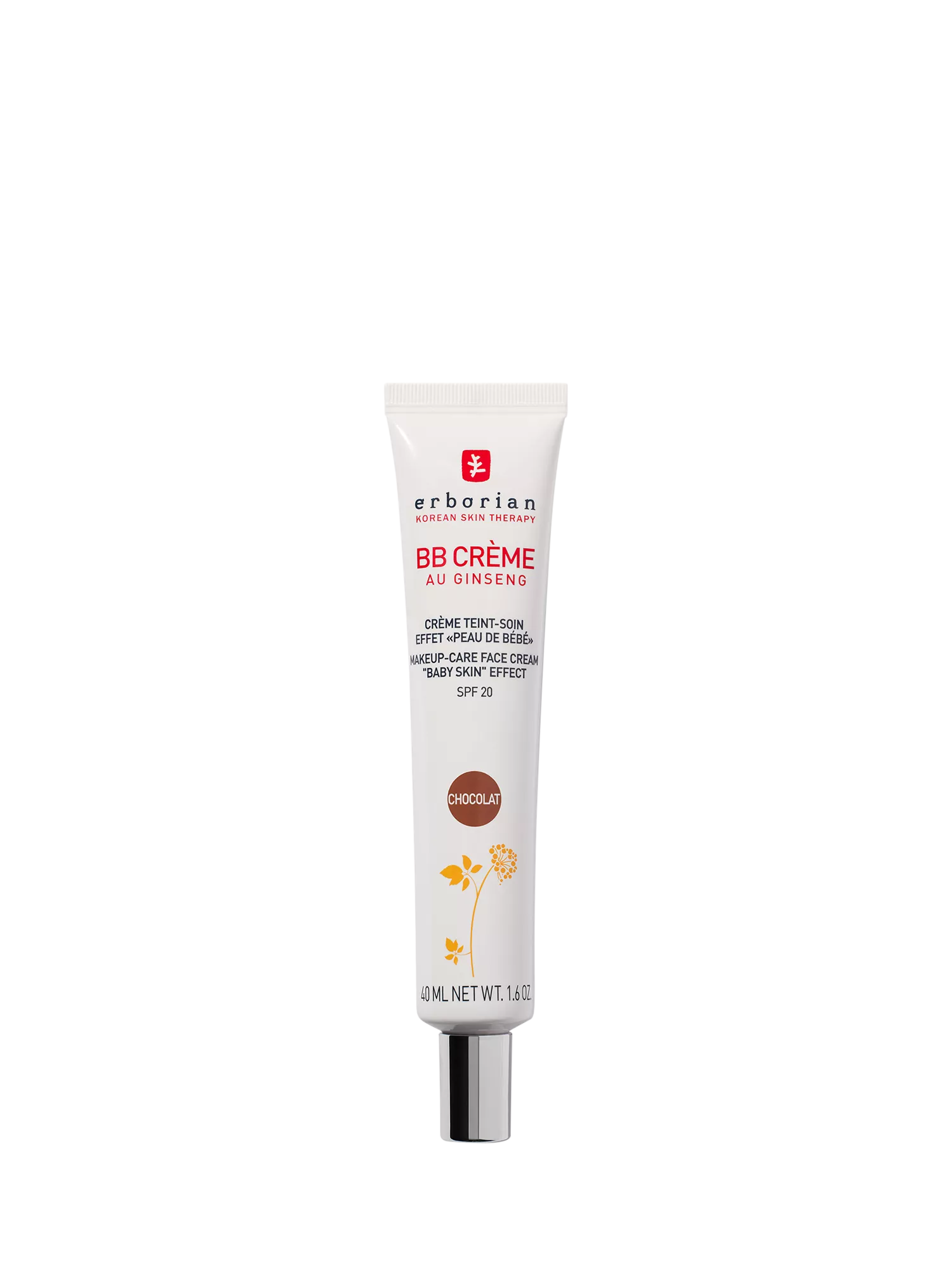 Erborian BB Crème Au Ginseng, Chocolat, 40ml