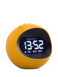 Newgate Clocks Centre of the Earth LCD alarm clock spherical yellow, UK version