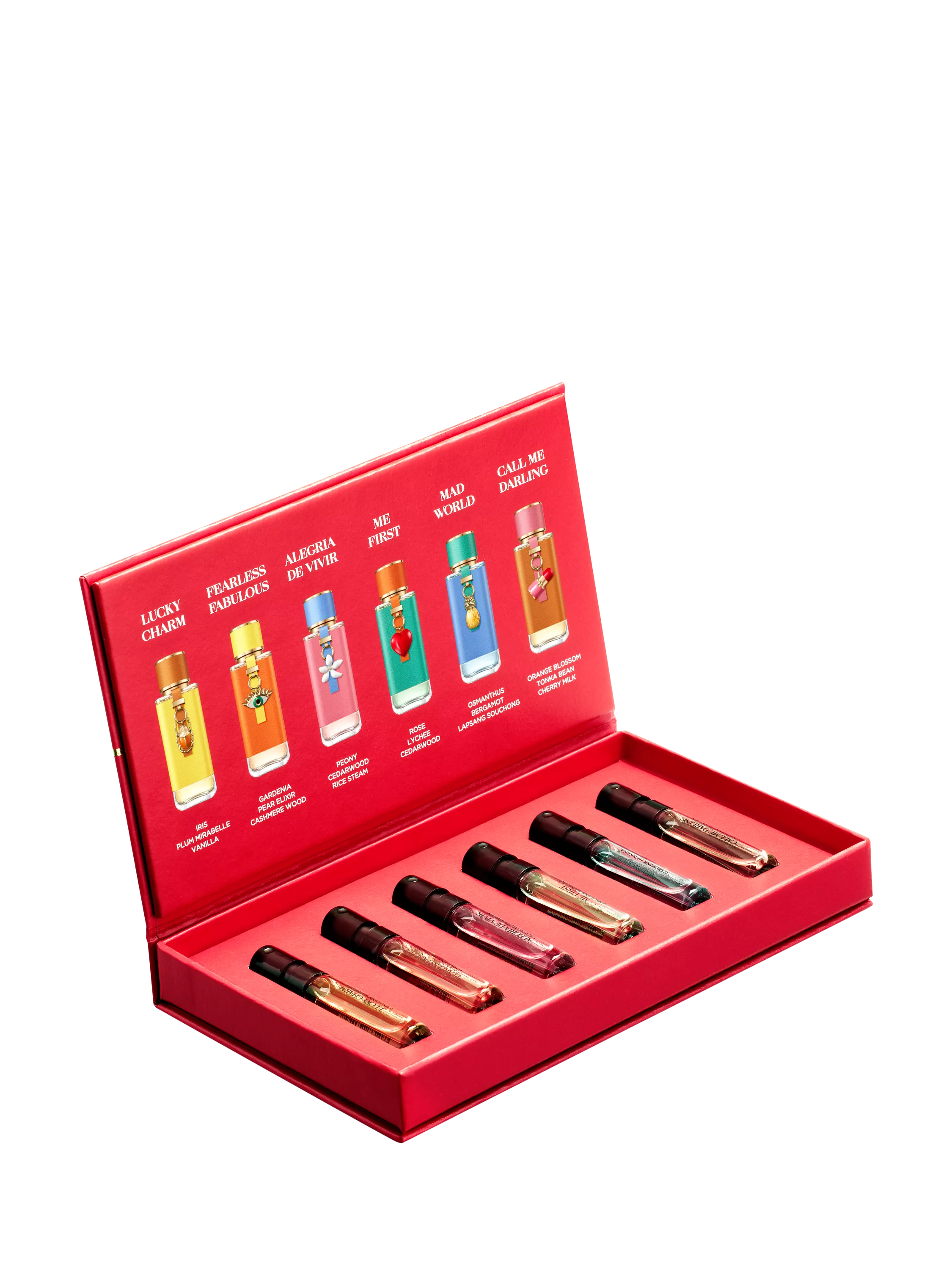 Carolina Herrera fragrance discovery gift set with 6 eau de parfum samples, 1.5ml each - British product