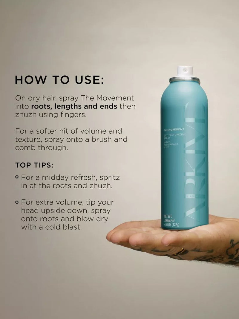ARKIVE The Movement dry texturising spray 200ml - British product