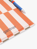 Gardner Stripe Notebook with Pen, 200 pages, imported from the UK