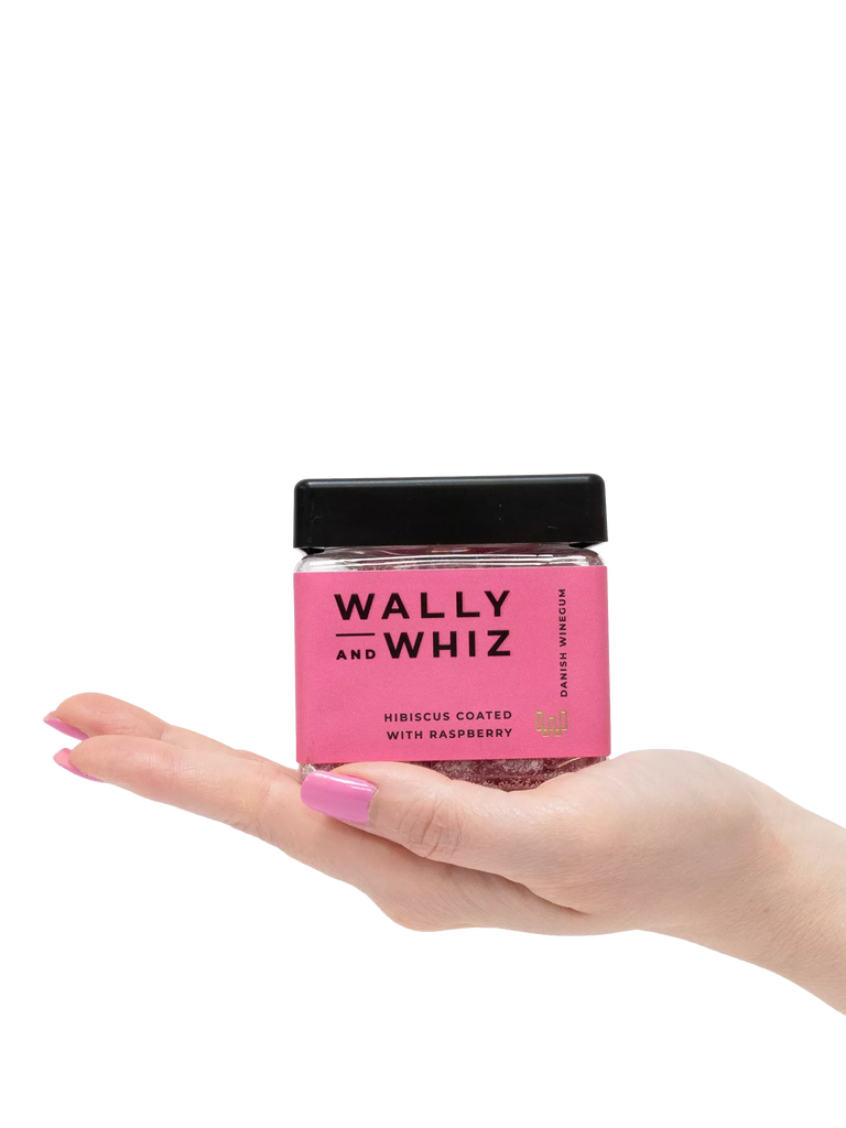 Wally and Whiz Pink Flamingo Hibiscus Coated with Raspberry Winegums, 140g