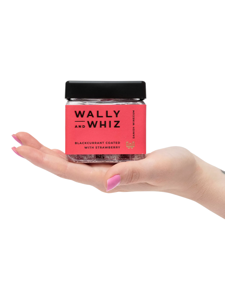 Wally and Whiz Red Flamingo Blackcurrent Coated with Strawberry Winegums, 140g