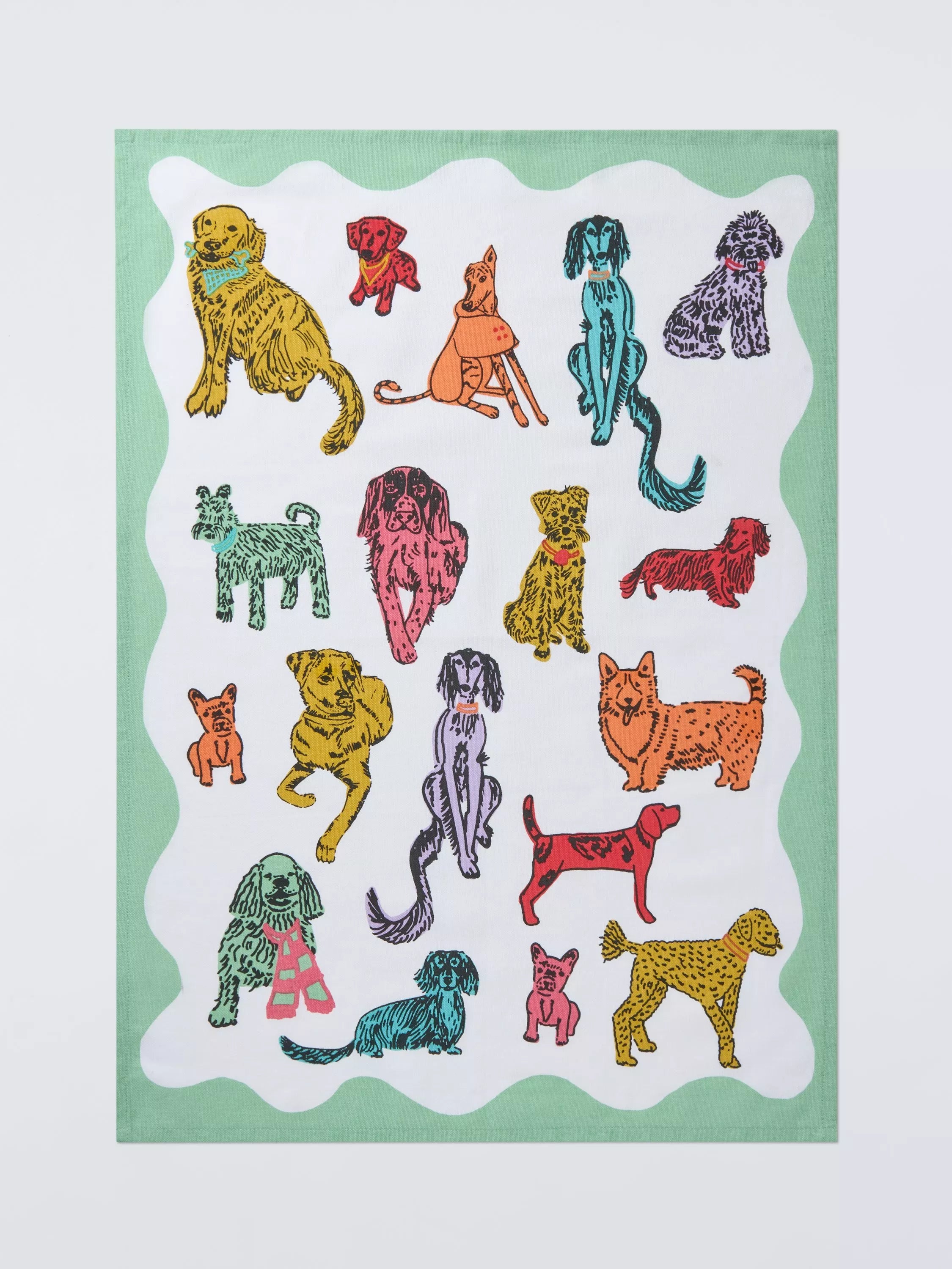 John Lewis dog tea towel 50x70cm (British brand)