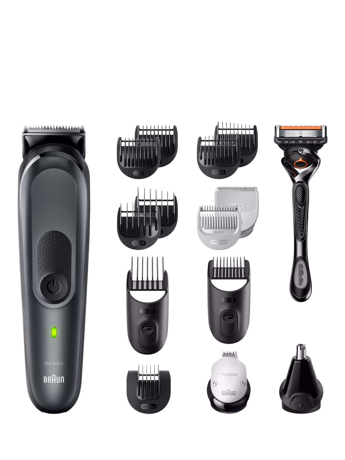 Braun Series 7 Multi-Groom MGK7491 Shaver, Black/Grey